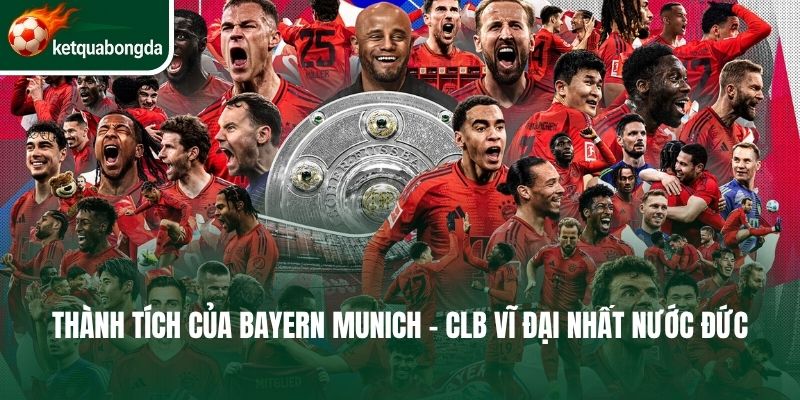 Thành tích của Bayern Munich - CLB vĩ đại nhất nước Đức